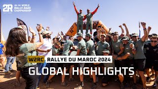 Global Highlights  Rallye du Maroc 2024 W2RC [upl. by Mosnar]