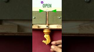 Secret Wooden Key amp Lock Shelf with Secret woodworking woodcraft diy woodwork shorts [upl. by Belvia]