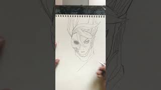 Drawing Aira Shiratoridanisharts animedandadan okarun sketch tutorial howtodraw drawing [upl. by Nasah668]