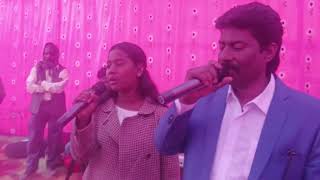 singer Manoj Nayak apni beti ke sath pahli bar stage show program mein gana gate hue 2024 ✝️🙏🙏🙏♥️ [upl. by Kegan]