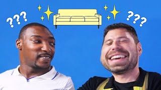 Anthony Mackie amp The Mystery  Of Sebastian Stan’s Couch [upl. by Yoccm]