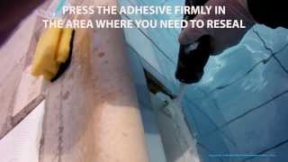 Underwater Skimmer resealing   wwwunderwatermagiceu [upl. by Mailli]