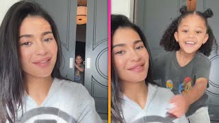 Stormi Webster CRASHES Kylie Jenner’s Makeup Tutorial [upl. by Artimid]