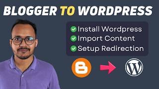 Blogger to WordPress Migration  Redirection  Install Wordpress Step  By  Step 🔥 [upl. by Wurster]