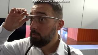 Google Glass Hands On  IDBOOX [upl. by Ocsicnarf]