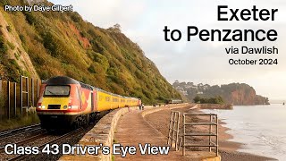 Exeter St Davids to Penzance via Dawlish Drivers Eye View [upl. by Olnton]