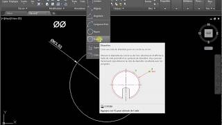 Comment mettre le autocad diamètre [upl. by Trebreh]