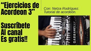 ACORDEON DE TECLAS  ejercicio 3  Netza Rodriguez [upl. by Urban]