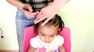 Peinados para bebés de 2 años  Peinado fácil con ligas para cabello corto💞Easy baby hair style [upl. by Calloway]