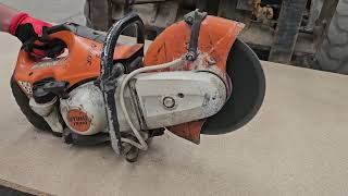 Stihl TS410 Petrol Quick Cut Saw  1082006  38 [upl. by Thanos]