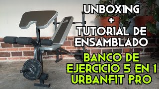 UNBOXING  TUTORIAL ENSAMBLADO  BANCO DE EJERCICIO 5 EN 1 URBANFIT PRO [upl. by Isnam]