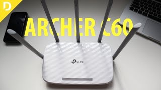 ROTEADOR TPLINK ARCHER C60 AC1350 REVIEW [upl. by Eirovi]