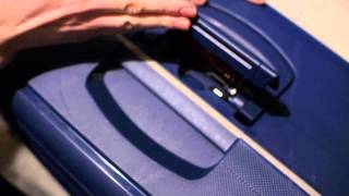 SAMSONITE S CURE SPINNER  HOW TO SET UP THE 3 POINT TSA LOCK 2712015 [upl. by Gnouhc]