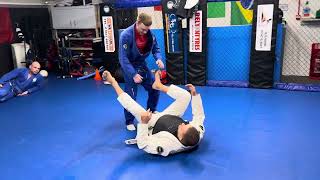 Single leg Ex guard into a Arm bar BJJ mmatechniques armbar groundzero [upl. by Renfred]