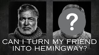 Can I turn my friend into this famous Hemingway Portrait [upl. by Oralle]