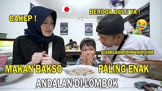 ISTRI JEPANG DOYAN BANGET MAKAN BAKSO DISINI  MURAH ENAK  BETAH DI INDONESIA [upl. by Udele735]