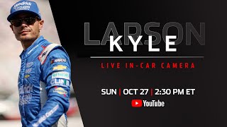 Kyle Larsons incar camera live from HomesteadMiami Speedway presented by Sunoco [upl. by Boycie372]