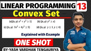 Convex Set in Hindi  Linear Programming  Operation research by Yash Vardhanfeelingwaliclass [upl. by Atnohs623]