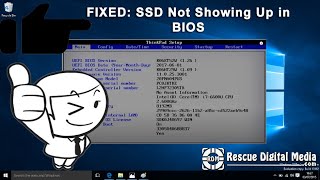 FIXED SSD Not Showing Up in BIOS  Quick amp Easy Solutions Rescue Digital Media [upl. by Assiluy]