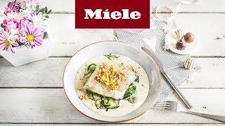 Rezept Kabeljau mit Senfsauce und Gurkensalat I Miele [upl. by Ettolrahs]