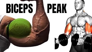 Exercises That Make Your Biceps Peak Grow Fast Dumbbells Only [upl. by Eelah]