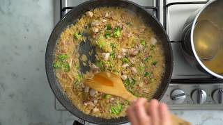 Barilla  How to make Risoni Risotto with Chicken and Broccoli and Pesto Genovese [upl. by Onibag]