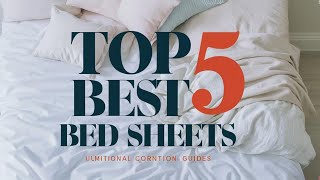 Top 5 Very Best Bed Sheets Reviews in 2024 [upl. by Atirehgram]