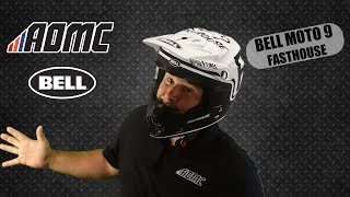 2018 Bell Moto9 Helmet with MIPS FastHouse GlossMatte BlackWhite [upl. by Artimas]