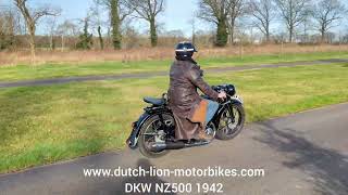 DKW NZ500 from 1942 [upl. by Aicirtel37]