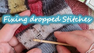 How to repair a dropped stitch [upl. by Anika]