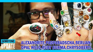 GEMSTONES UPDATE 16062024  ALEXANDRITE CHRYSOBERYL TSAVORITE BLUE ORANGE PAPADRADSCHA SAPPHIRE RUBY [upl. by Warila480]