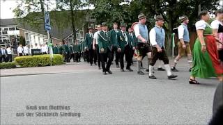 Schützenfest in Neuenkirchen 100717 Abmarsch  Musik Christina Stürmer  Millionen Lichter [upl. by Dnalhsa]