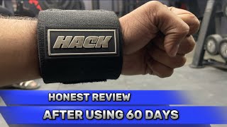 HACK ATHLETICS POWERLIFTING WRIST WRAPS  Honest Review After Using 60 Days [upl. by Leahcimsemaj]