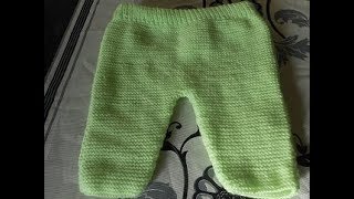 tuto tricot pantalon bébé [upl. by Guevara682]