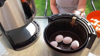 Air Fryer Hard Boiled Eggs Recipe  How To Cook Eggs In The Air Fryer [upl. by Jeaz]