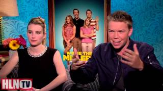 WERE THE MILLERS interview Will Poulter amp Emma Roberts [upl. by Sirred]