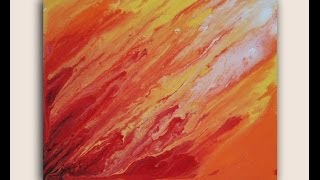 Solar Flares Acrylic Painting on Canvas [upl. by Enedan]