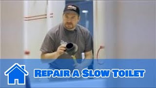 Toilet Repair  How to Repair a Slow Toilet [upl. by Janot]