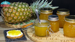 MERMELADA CASERA DE PIÑA O ANANÁ EN CONSERVA CON SOLO 3 INGREDIENTES RECETA FÁCIL Loli Domínguez [upl. by Katey]