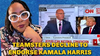 Teamsters Regional Chapters Endorse Kamala Harris After National President Refuses To [upl. by Cherlyn]