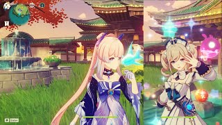 Kokomi C0 vs Barbara C6 heal comparison test 【原神】【Genshin Impact】 [upl. by Kcirredal330]