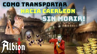 💀 COMO TRANSPORTAR POR ZONA ROJA💀  ALBION ONLINE 🔥 [upl. by Emmy374]