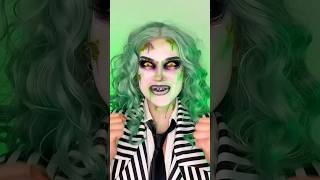 Beetlejuice and Lydia Deetz🪲🥀 halloween beetlejuice makeuptransformation [upl. by Gant]