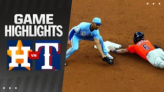 Astros vs Rangers Game Highlights 4724  MLB Highlights [upl. by Vowel]