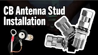 How to Install a CB Antenna Stud amp Coax Cable [upl. by Akcir]