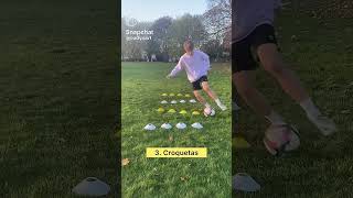 Tight slalom dribbling drills 🔥 for Footballers to master [upl. by Candide]