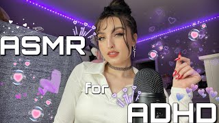 ASMR for ADHD  FAST Paced Aggressively UNPREDICTABLE Triggers  Pay AttentionFocus Mouth Sounds [upl. by Nylrahc]