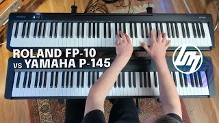 Roland FP10 vs Yamaha P145 Piano Comparison  Better Music [upl. by Bowles369]