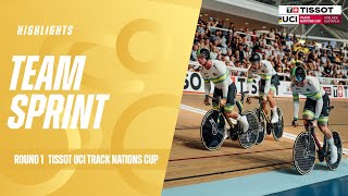 Team Sprint Highlights  Adelaide AUS  2024 Tissot UCI Track Nations Cup [upl. by Enirual]