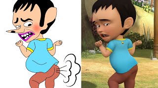 Goyang Upin Ipin Funny Drawing Meme  Upin amp Ipin Drawing Meme [upl. by Llertniuq836]